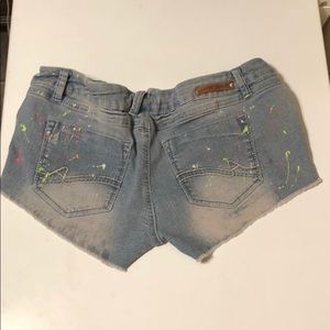 Cute Paint Splattered Booty Shorts!